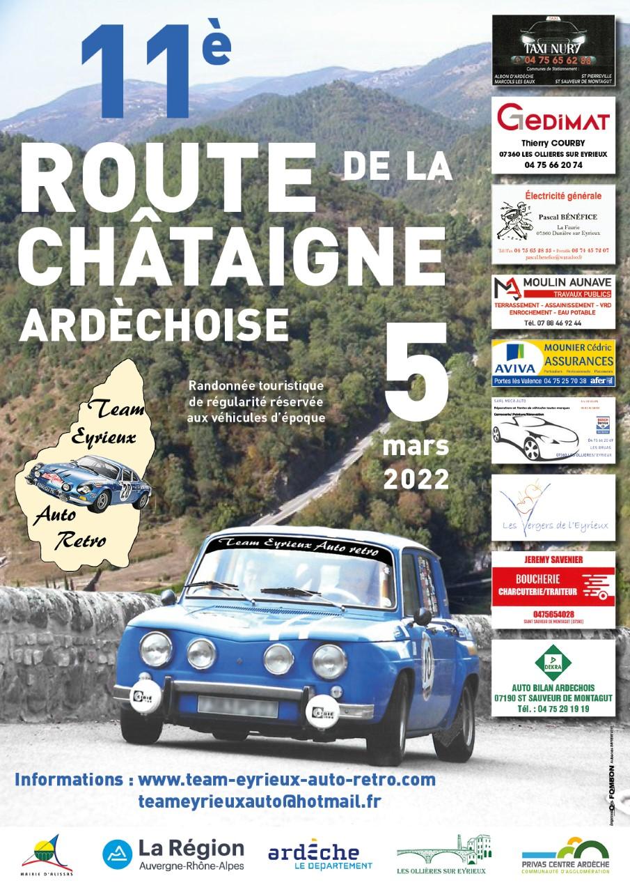Calendrier Montée Historique 2023 Route De La Châtaigne Ardéchoise